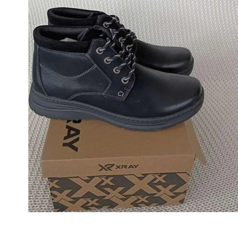 XRay Aiden Men's‎ NWT Black Lace Up Ankle Boots Size 10 EUR 43 XRW2972 $90